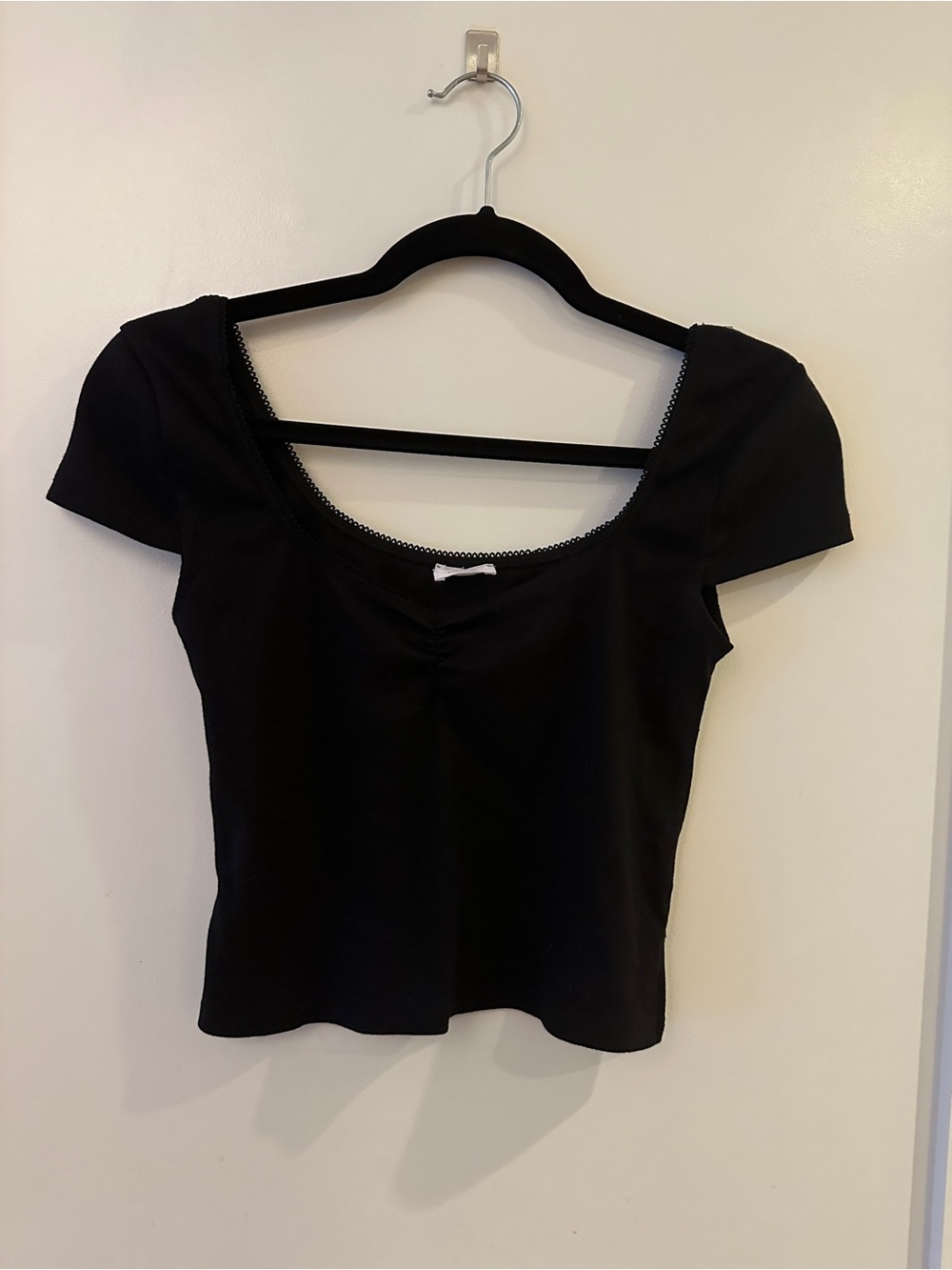 Cotton On Women’s Black Scoop Neck Stretch Top